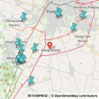 Mappa Via Santa Eurosia, 35020 Albignasego PD, Italia (5.77286)