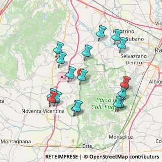 Mappa Via Bagnara Bassa, 35030 Vo PD, Italia (7.60118)