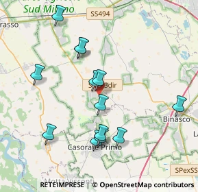 Mappa Via Sandro Pertini, 20088 Rosate MI, Italia (3.81846)