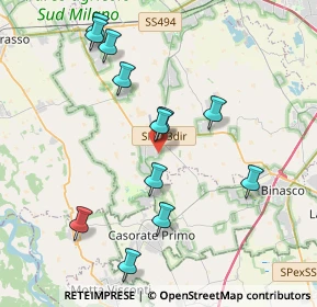 Mappa Via Sandro Pertini, 20088 Rosate MI, Italia (4.01083)