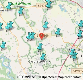 Mappa Via Sandro Pertini, 20088 Rosate MI, Italia (5.6925)