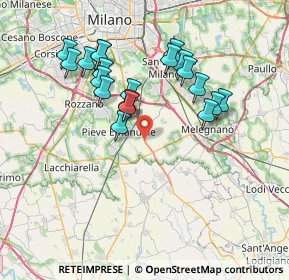 Mappa SP ex Strada Statale 412 della Val Tidone, 20085 Carpiano MI (7.007)