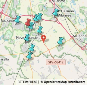 Mappa SP ex Strada Statale 412 della Val Tidone, 20085 Carpiano MI (3.605)