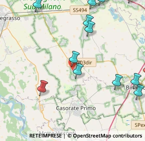 Mappa Via Giacomo Leopardi, 20088 Rosate MI, Italia (6.7045)