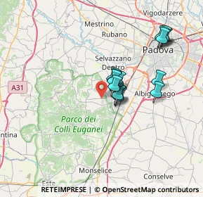 Mappa Anello dei Colli Euganei, 35038 Torreglia PD, Italia (5.67571)