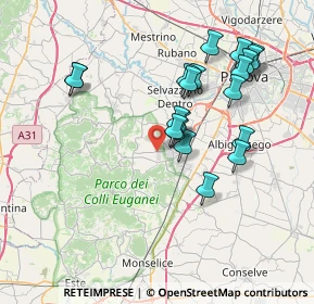 Mappa Anello dei Colli Euganei, 35038 Torreglia PD, Italia (7.124)