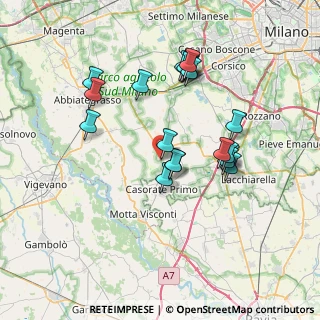 Mappa Via Alessandro Volta, 20088 Rosate MI, Italia (6.8465)
