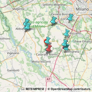 Mappa Via Alessandro Volta, 20088 Rosate MI, Italia (7.20643)