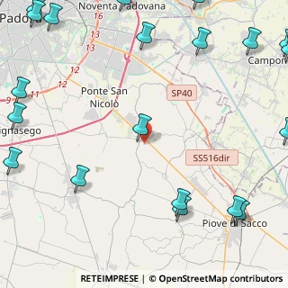 Mappa Via F.Giacomello, 35020 Legnaro PD, Italia (7.3155)