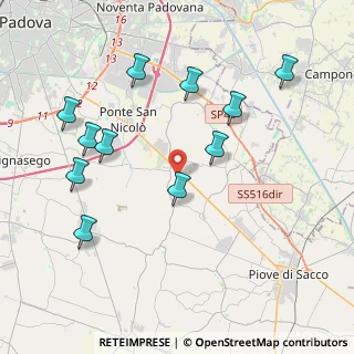 Mappa Via F.Giacomello, 35020 Legnaro PD, Italia (4.28909)