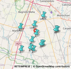 Mappa Loc. La Meridiana, 25024 Leno BS, Italia (6.61333)