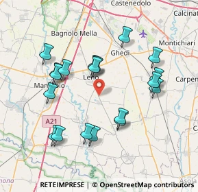 Mappa Loc. La Meridiana, 25024 Leno BS, Italia (7.42842)