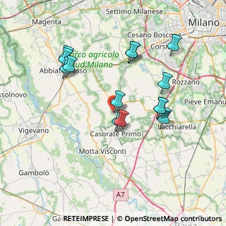 Mappa Via Bezzera Luigi, 20088 Rosate MI, Italia (7.25071)