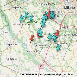 Mappa Via Bezzera Luigi, 20088 Rosate MI, Italia (7.277)