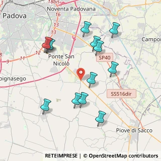 Mappa Via del Donatore di Sangue, 35020 Legnaro PD, Italia (3.99077)