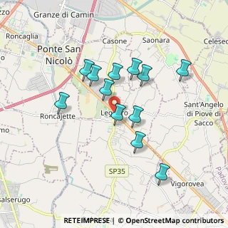 Mappa Via del Donatore di Sangue, 35020 Legnaro PD, Italia (1.55333)