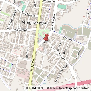 Mappa Via Sant'Andrea,  10, 35139 Albignasego, Padova (Veneto)