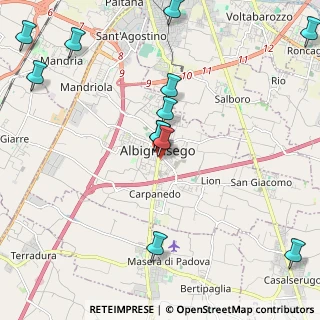 Mappa Largo degli Obizzi, 35020 Albignasego PD, Italia (2.58333)
