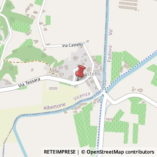 Mappa Via Tessara, 6, 36020 Albettone, Vicenza (Veneto)