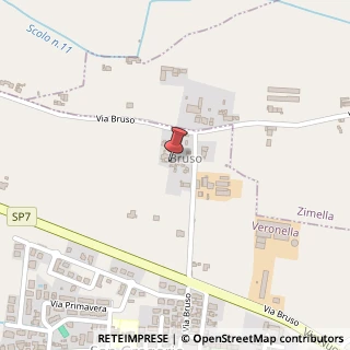 Mappa Via Bruso, 61, 37040 Zimella, Verona (Veneto)