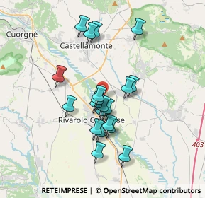 Mappa Via Giuseppe Giolitti, 10086 Rivarolo Canavese TO, Italia (2.997)