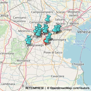 Mappa Via Camillo Benso Conte di Cavour, 35020 Legnaro PD, Italia (9.5495)