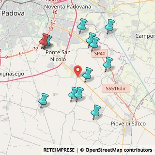 Mappa Via Camillo Benso Conte di Cavour, 35020 Legnaro PD, Italia (4.01308)