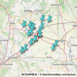 Mappa Via Lignana, 13049 Tronzano Vercellese VC, Italia (11.09)