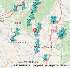 Mappa Via Cree Storte, 36040 Orgiano VI, Italia (9.194)