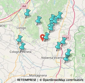 Mappa Via Cree Storte, 36040 Orgiano VI, Italia (7.35071)