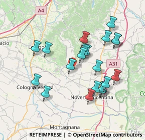 Mappa Via Cree Storte, 36040 Orgiano VI, Italia (7.1445)