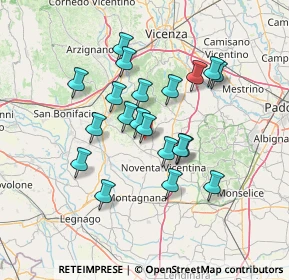 Mappa Via Cree Storte, 36040 Orgiano VI, Italia (11.843)