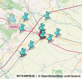 Mappa Via Roma, 13049 Tronzano Vercellese VC, Italia (5.43583)