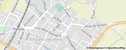 Mappa Tronzano Vercellese