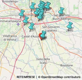 Mappa 37060 Buttapietra VR, Italia (8.6365)