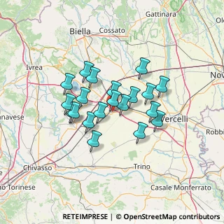 Mappa Via Genova, 13049 Tronzano Vercellese VC, Italia (10.374)