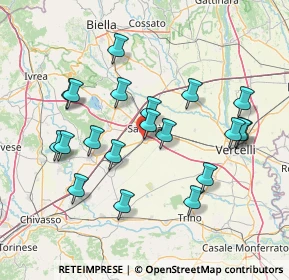 Mappa Via Galileo Ferraris, 13049 Tronzano Vercellese VC, Italia (14.8025)