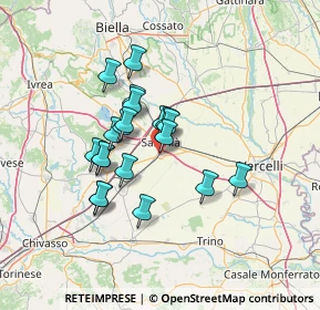 Mappa Via Galileo Ferraris, 13049 Tronzano Vercellese VC, Italia (10.6635)