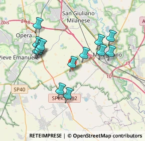 Mappa Via Piemonte, 20080 Carpiano MI, Italia (3.60267)