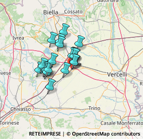 Mappa Vicolo Capello, 13049 Tronzano Vercellese VC, Italia (8.7045)