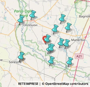 Mappa Via 8 Marzo, 25022 Borgo San Giacomo BS, Italia (7.35143)