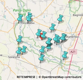 Mappa Via 8 Marzo, 25022 Borgo San Giacomo BS, Italia (6.7475)