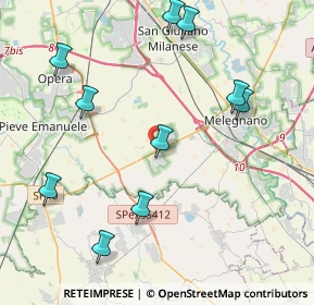 Mappa Via Perini, 20080 Carpiano MI, Italia (5.43583)