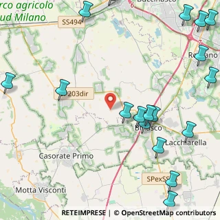 Mappa Cascina Cavoletto, 20088 Rosate MI, Italia (6.26833)