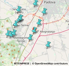 Mappa Viale Leonino da Zara, 35020 Albignasego PD, Italia (4.24643)