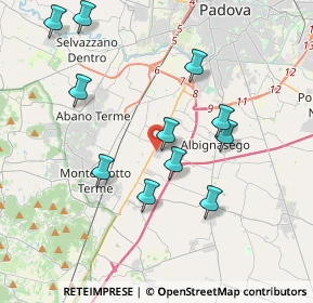 Mappa Viale Leonino da Zara, 35020 Albignasego PD, Italia (3.80455)
