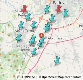 Mappa Viale Leonino da Zara, 35020 Albignasego PD, Italia (3.61765)