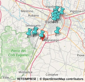 Mappa Viale Leonino da Zara, 35020 Albignasego PD, Italia (6.94583)