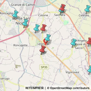 Mappa Via Antonio Vivaldi, 35020 Legnaro PD, Italia (2.63077)