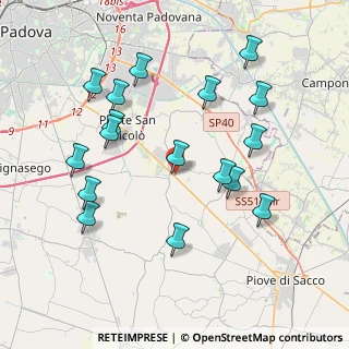 Mappa Via Antonio Vivaldi, 35020 Legnaro PD, Italia (4.09941)